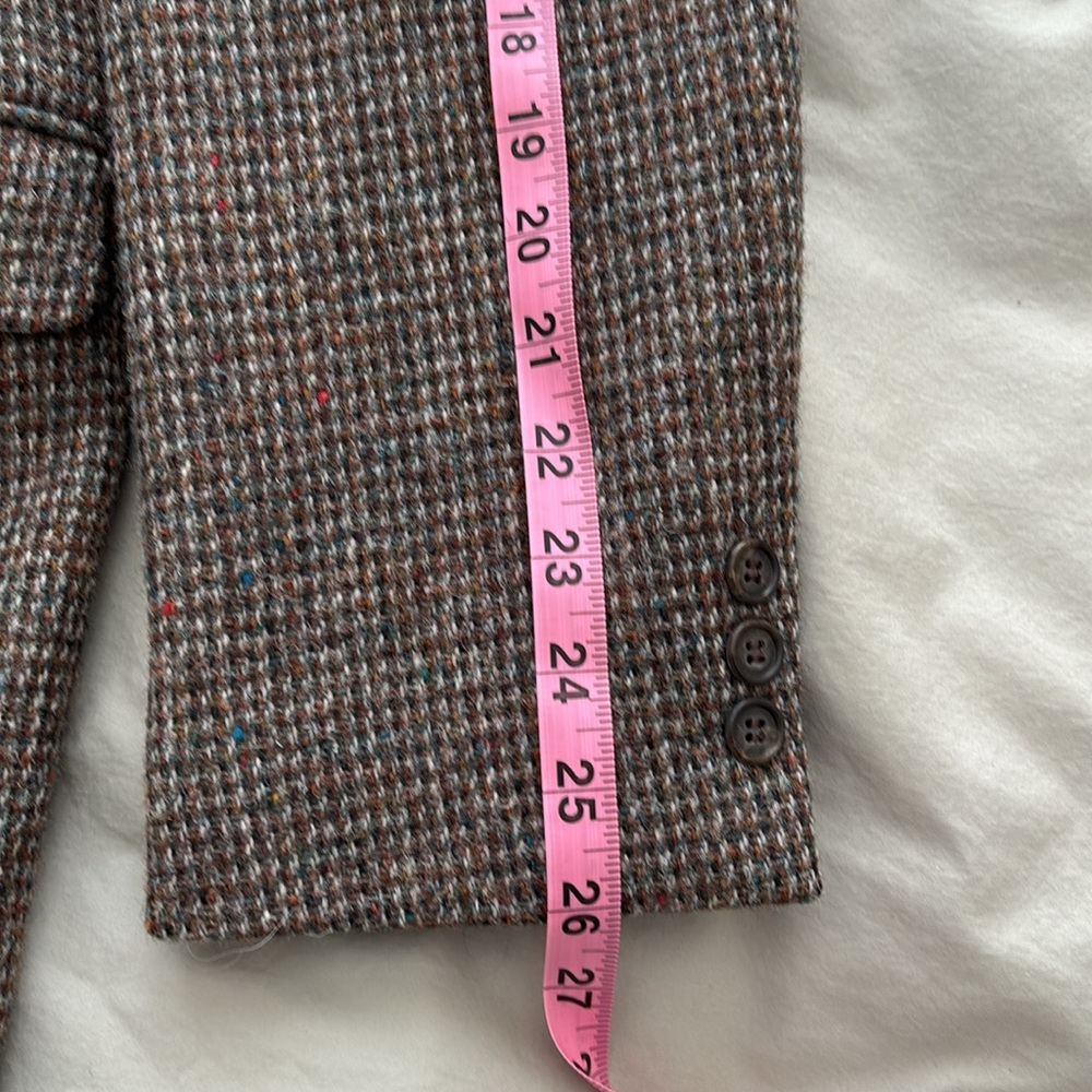 Mens Vintage Harris Tweed Wool Blazer - 42L - Picture 6 of 11